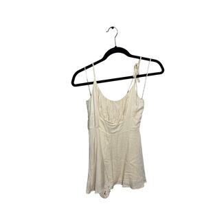 Urban Outfitters Cream Color Strappy Sleeveless Romper Women's Size Medium
